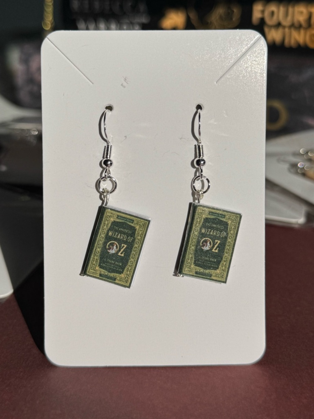 Wizard of OZ Book Dangle Earrings - Miniature